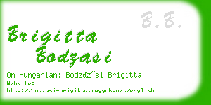 brigitta bodzasi business card